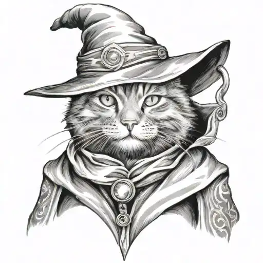 Cat Wizard Realistic
