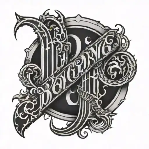 Dd20 Gang In Goth Letters