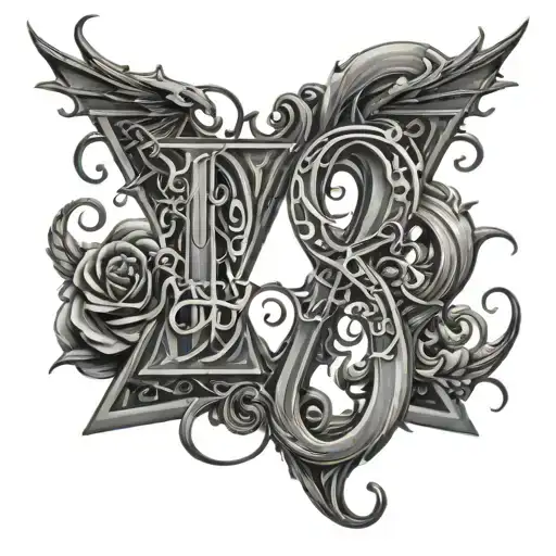 Dd20 Gang In Goth Letters