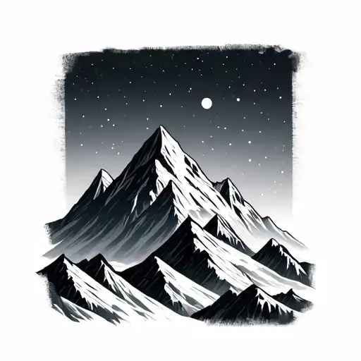 Geometric Mountain Peaks