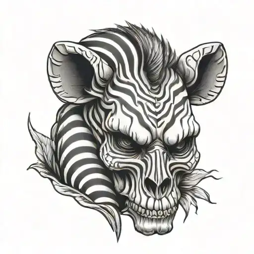 Skull And Zebra