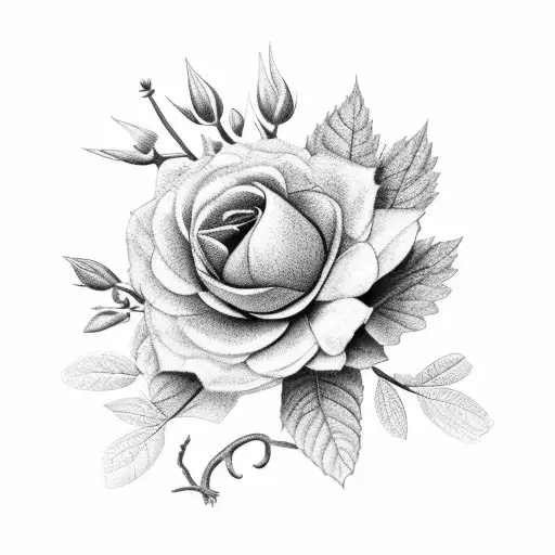 A Black-grey Tattoo Of A Botanical Illustration Featuring Various Plants And Flowers Found In Nature