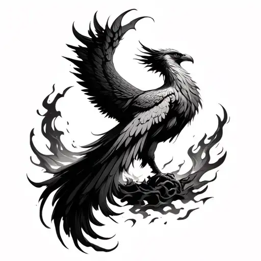 Rising Phoenix Rising From The Ashes