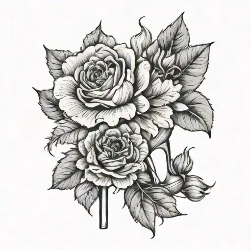 June Birth Flower August Birth Flower December Birth Flower With Pair Of Heels