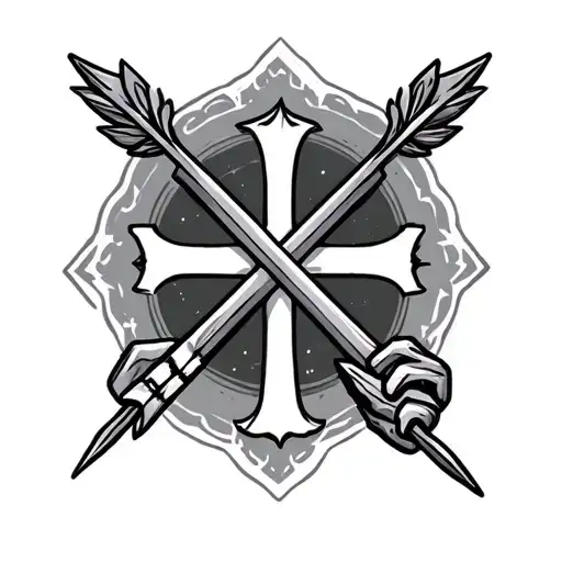 Arrow And Cross And Semicolon Men