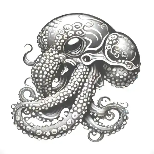 Octopus With Alien Face