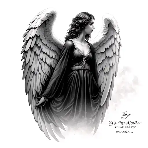 Angel Wings And The Date Of My Mother's Death