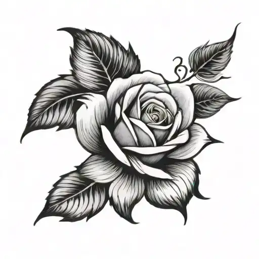 A Rose Flower With Rainbow Colored Soundhole