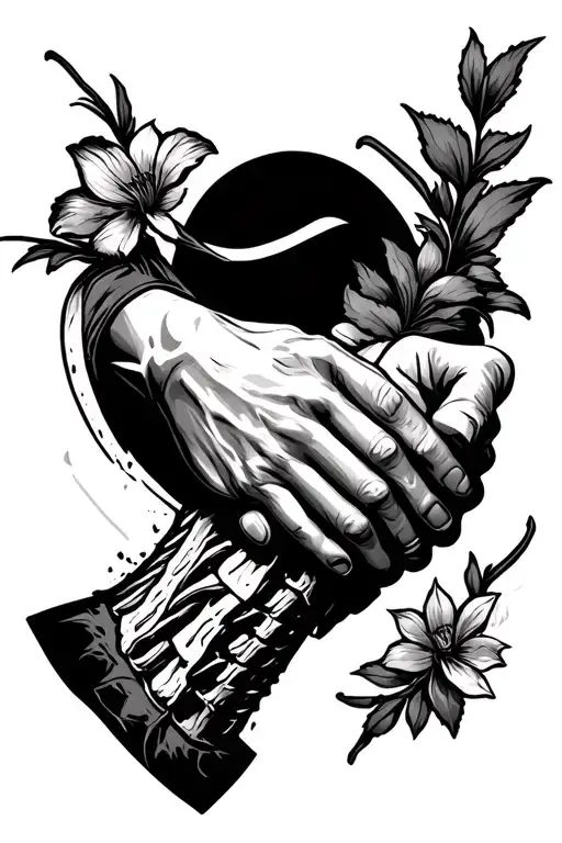 Brother Hand Shake Rib