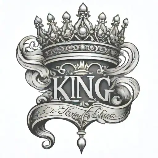 Crown And The Word King Underneath It