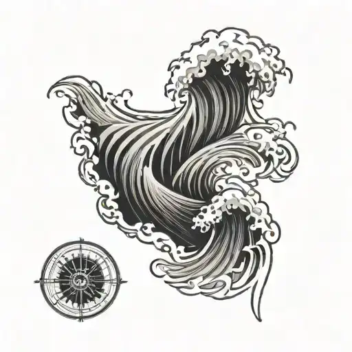 Berserk Brand Small Mixed With Ocean Waves