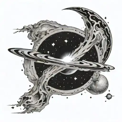 Simple Galaxy With Black Hole