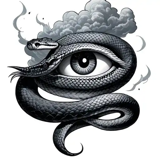 Nimbus Cloud Eye Cross Snake