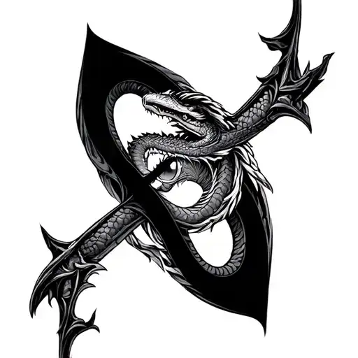 Nimbus Cloud Eye Snake Dragon Big Cross