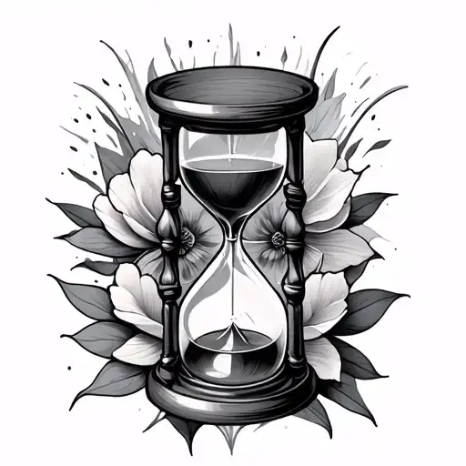 Hourglass Tattoo For A Man