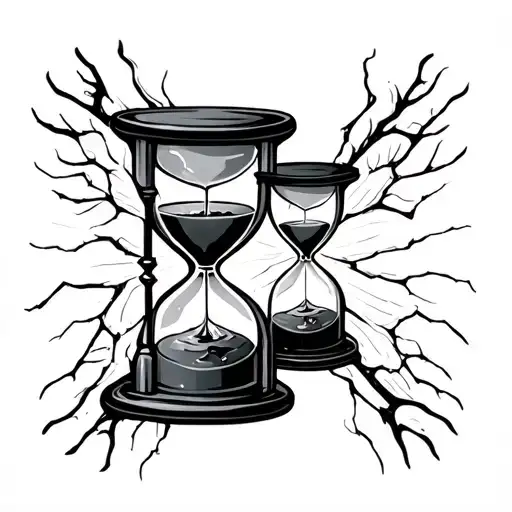 Hourglass For A Man Halloween Type Design