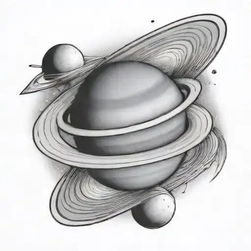 Saturn In Space