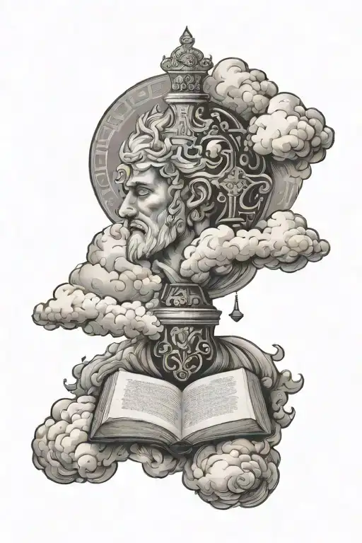 God With Clouds And Bible Verse