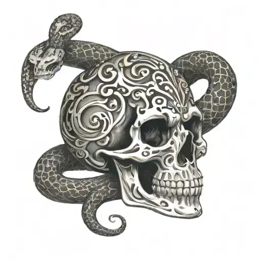 Death Eater Skull And Snake