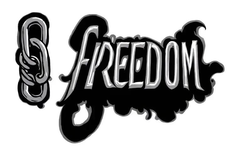 Word Freedom With A Chain