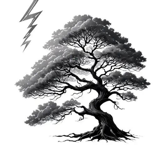 Tree Lightning Bolt