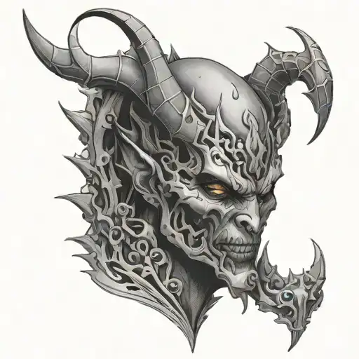 Demon With Cybersigilism Surrounding