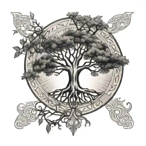 Tree Of Life Vitruvian Man