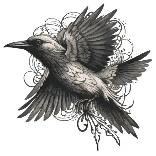 A Bird Escaping His Body