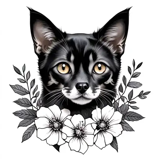 Floral Dog Cat Arm Wrap