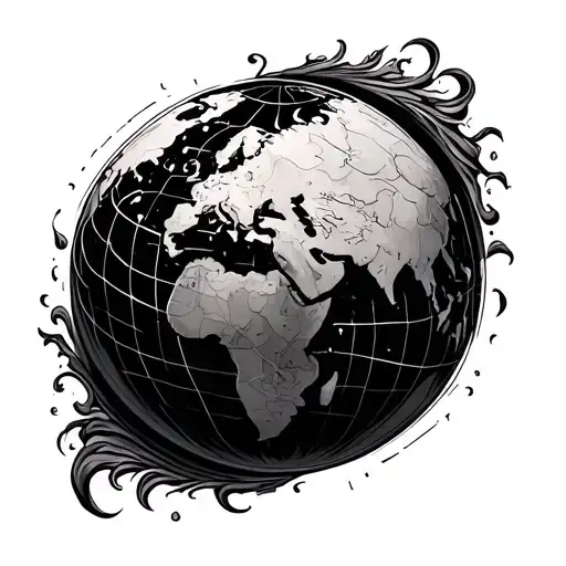 World Globe Surrounded