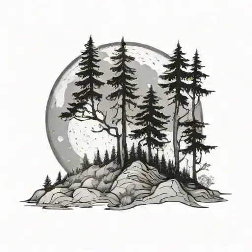 190731 Moon Forest Scene