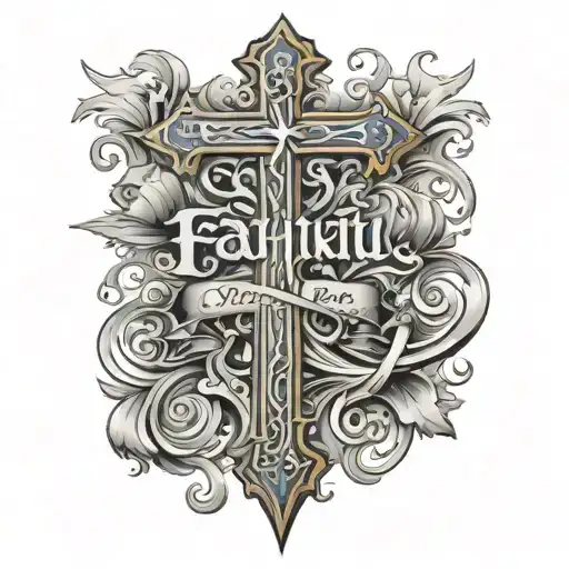 Cross With Words Faithful In Prayer Going Through The Cross