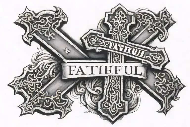 Cross With Words Faithful In Prayer Going Through The Cross