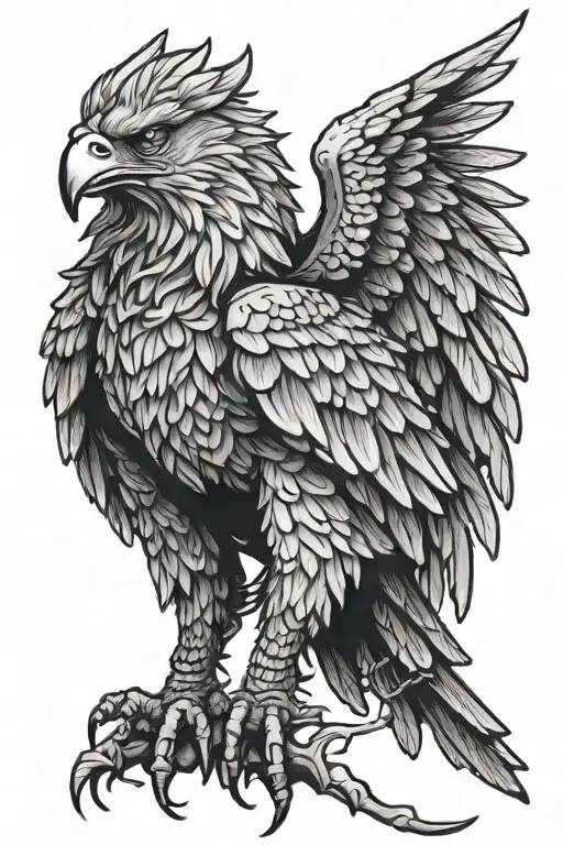 Gryphon Symbolizing Strength