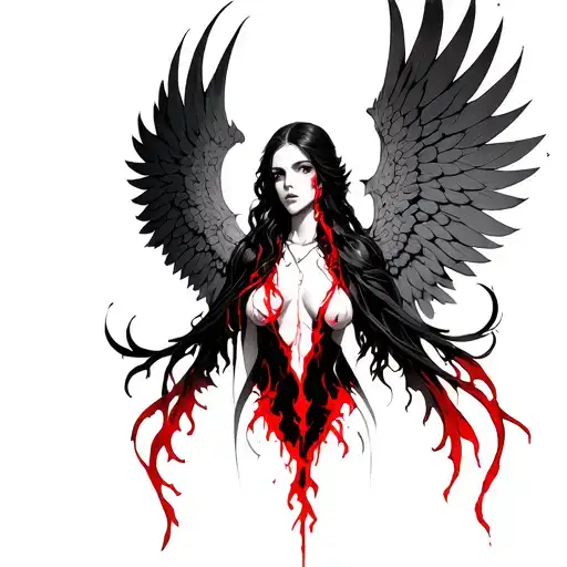 Malenia From Elden Ring With Scarlet Rot And Wings