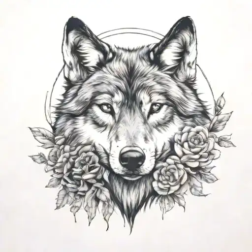 Wolf In A Garden