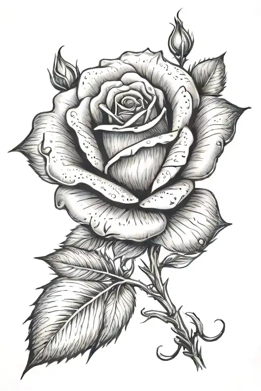 A Rose With Number 18 In The Middle