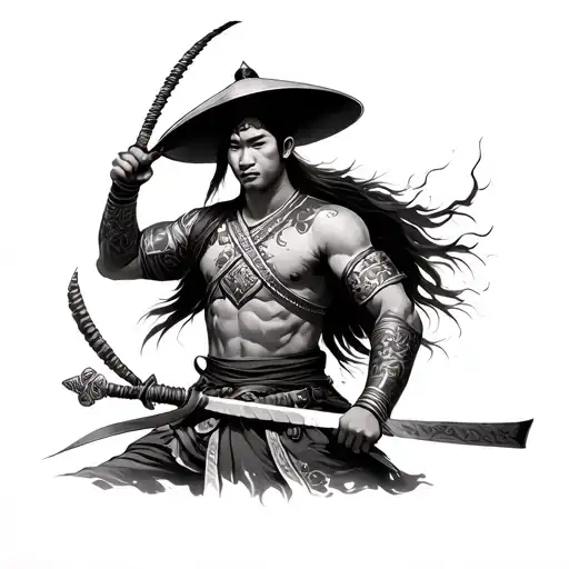 Vietnamese Warrior Wielding
