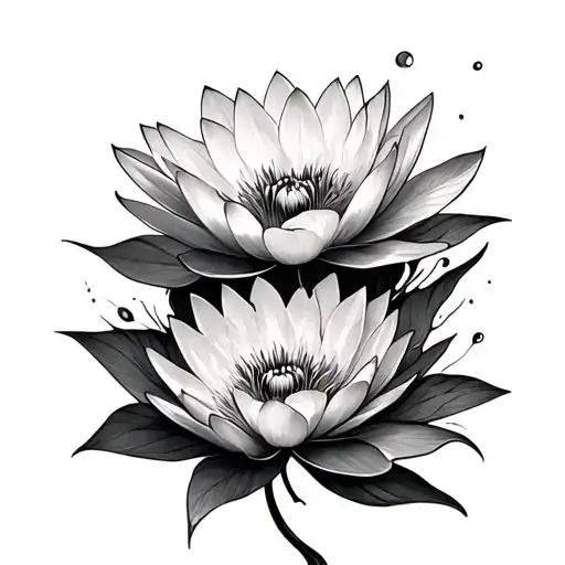 Water Lily And Poppy