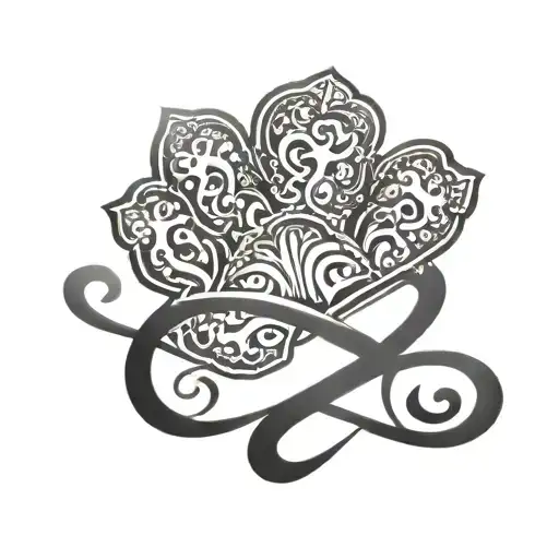 The Name Thew With In Infinity Symbol With Paw Print