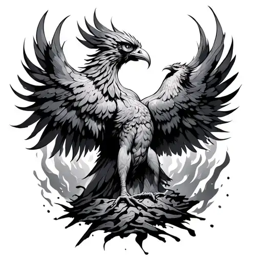 Phoenix Rising From The Ashes