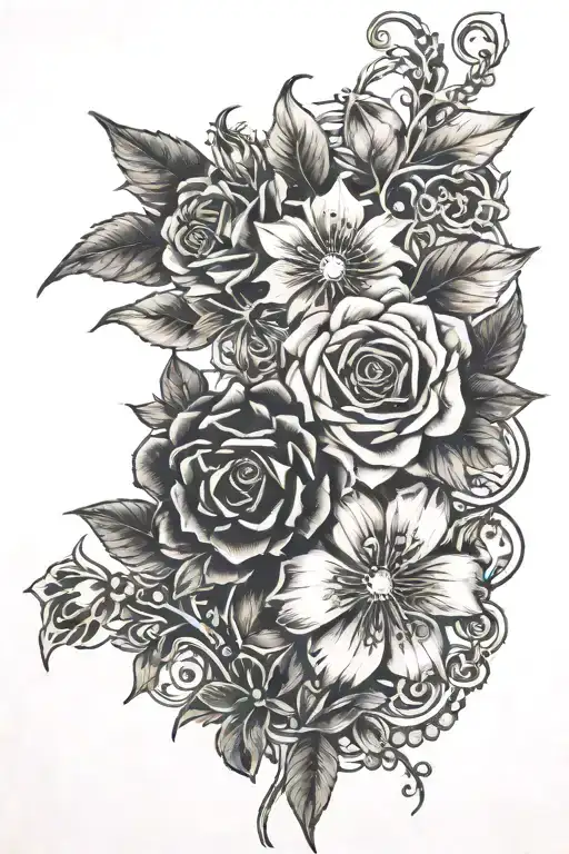 My Chemical Romance And Rosary Land Flowers