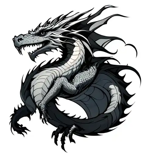 Dragon Around The Game Of Thrones Leg