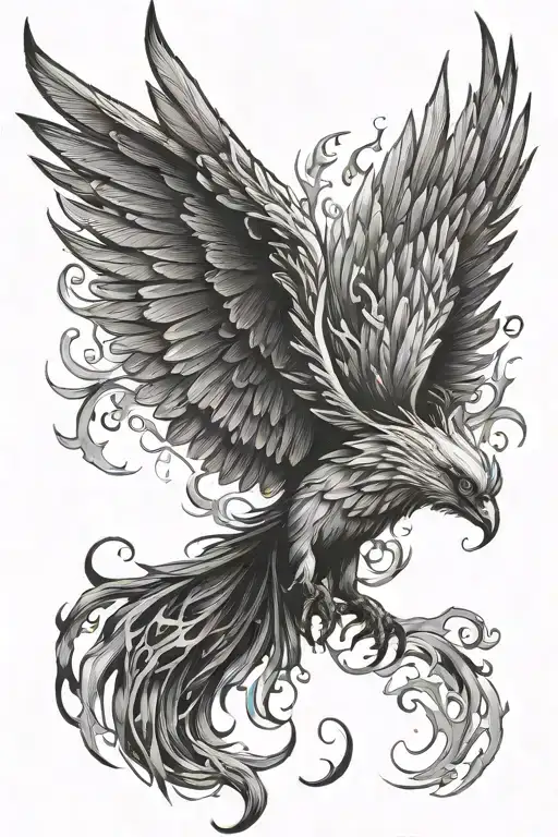 Phoenix Rising From The Ashes