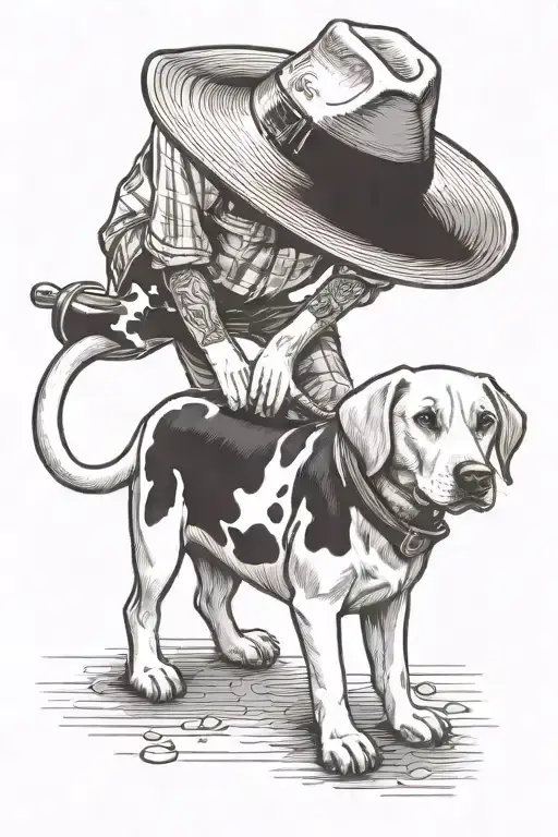 Yellow Lab Carrying His Cow Toy