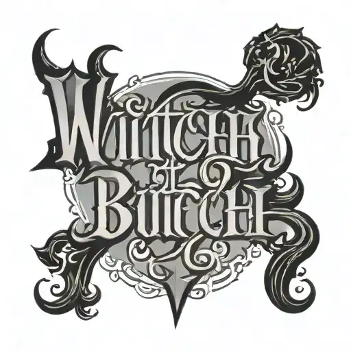 Witch Bitch Ambigram