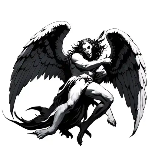 Angel Fighting Demon