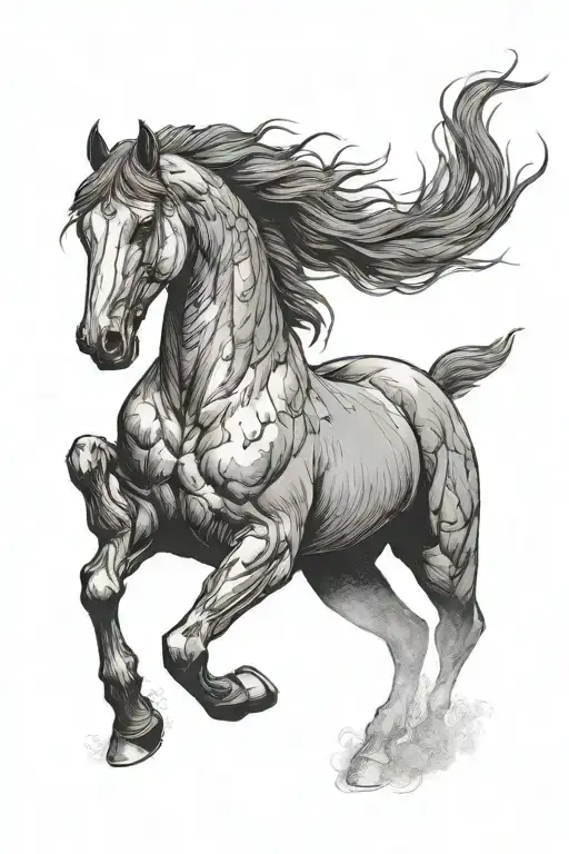 The Black Horse Is Standing