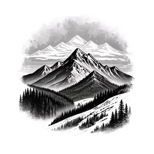 Mountain Forrest Mountain