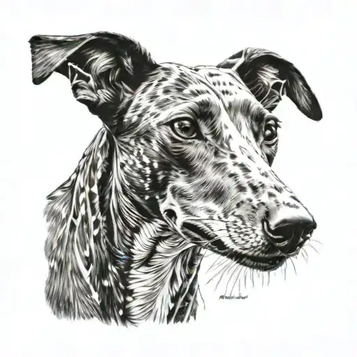 Black Greyhound With White Speckles Names Pablo